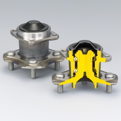 Double-Row Angular Contact Ball Bearings with Outer Mounting Flange (HUBII for Outer Ring Rotation Type)